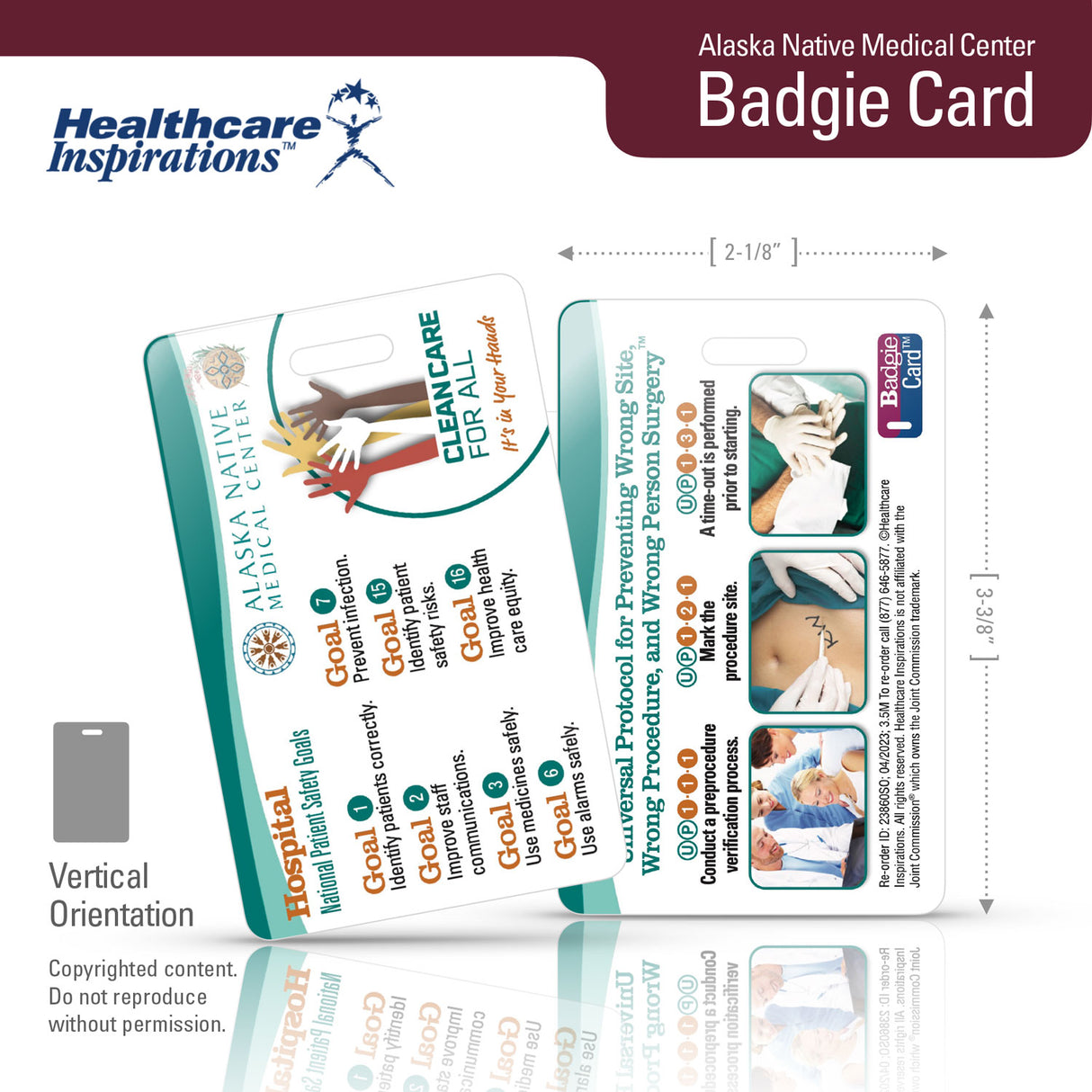 Alaska Native Medical Center National Patient Safety Goal Badgie™ Card