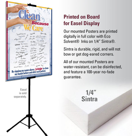 Clean Because I Care Pledge Poster