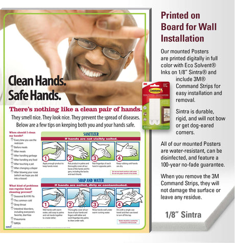 Clean Hands are Safe Hands Poster Design 405