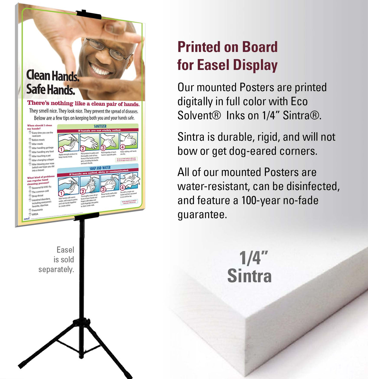 Clean Hands are Safe Hands Poster Design 405