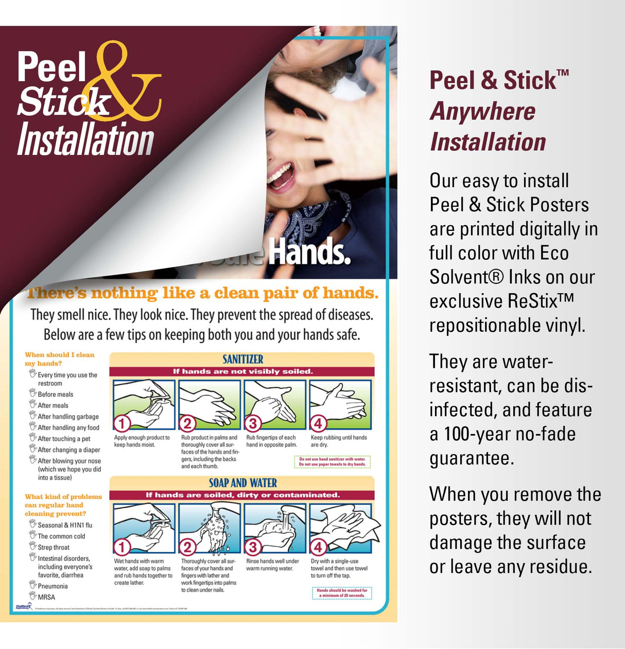 Clean Hands are Safe Hands Poster Design 408