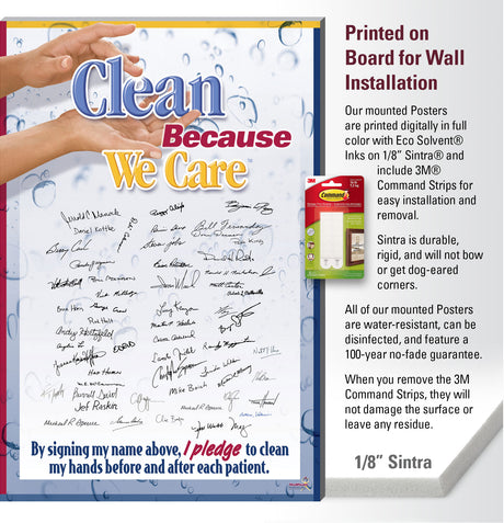 Clean Because I Care Pledge Poster