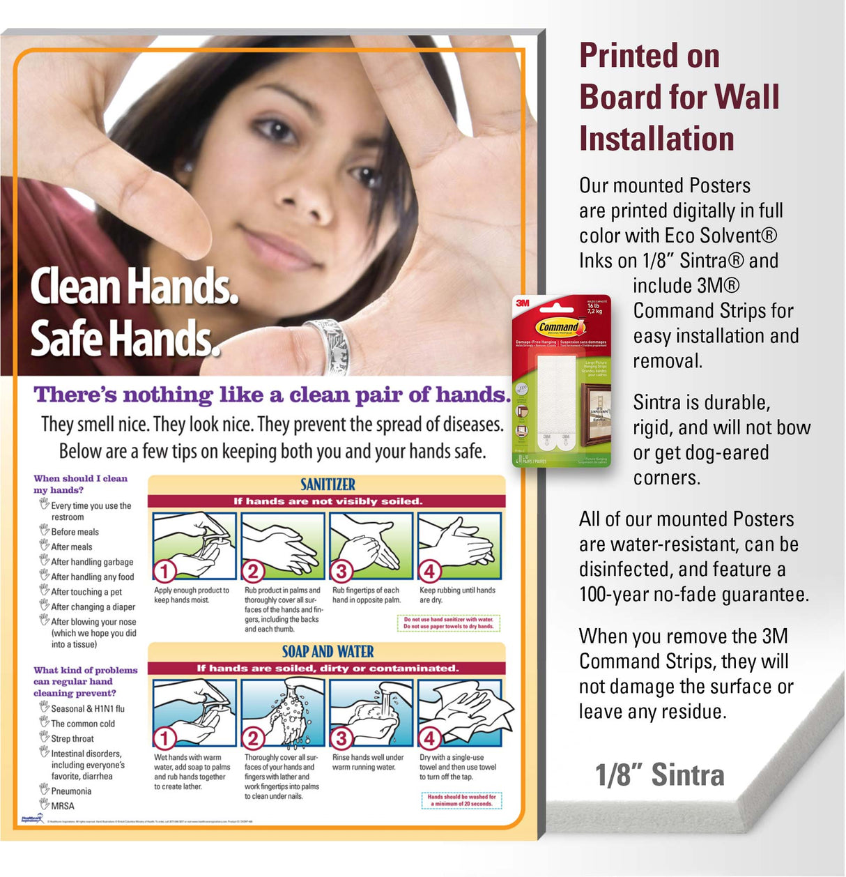 Clean Hands are Safe Hands Poster Design 406